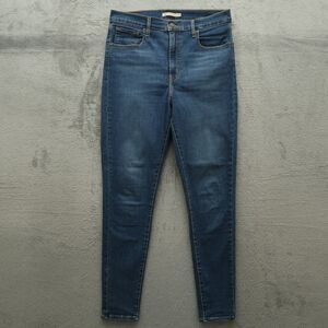Levi's Jeans Women's Size 32 Blue Mile High-Rise Super Skinny Denim 30" Inseam